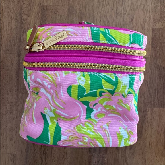 NWOT Lilly Pulitzer x Target Cosmetic Makeup Travel Train Case Fan Dance - Picture 8 of 16